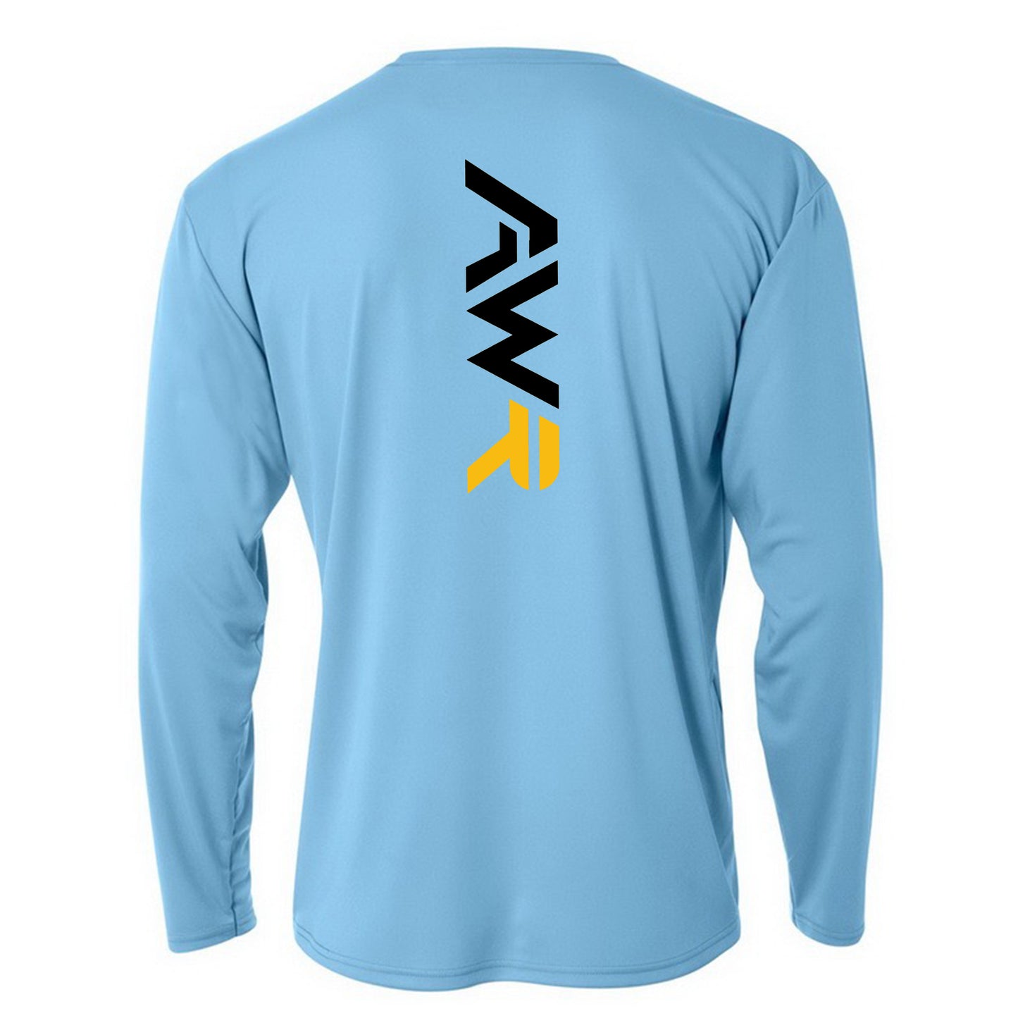 AWR - Long Sleeve Performance Shirt - Light Blue/Yellow R