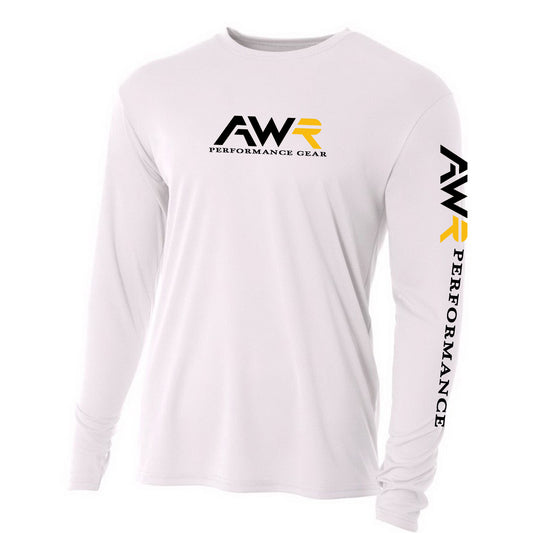 AWR - Long Sleeve Performance Shirt - white/yellow R